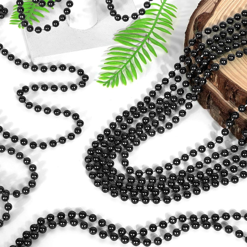 VLUV 36Pcs Beaded Necklace, Mardi Gras Beads Necklaces Accessories, 33 Inch Bead Costume for Women Man, Festival Parade Throw Supplies - Image 4